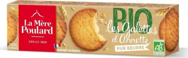 La Mere Poulard Les Galettes D'Annette Bio Butter Biscuits 110 g