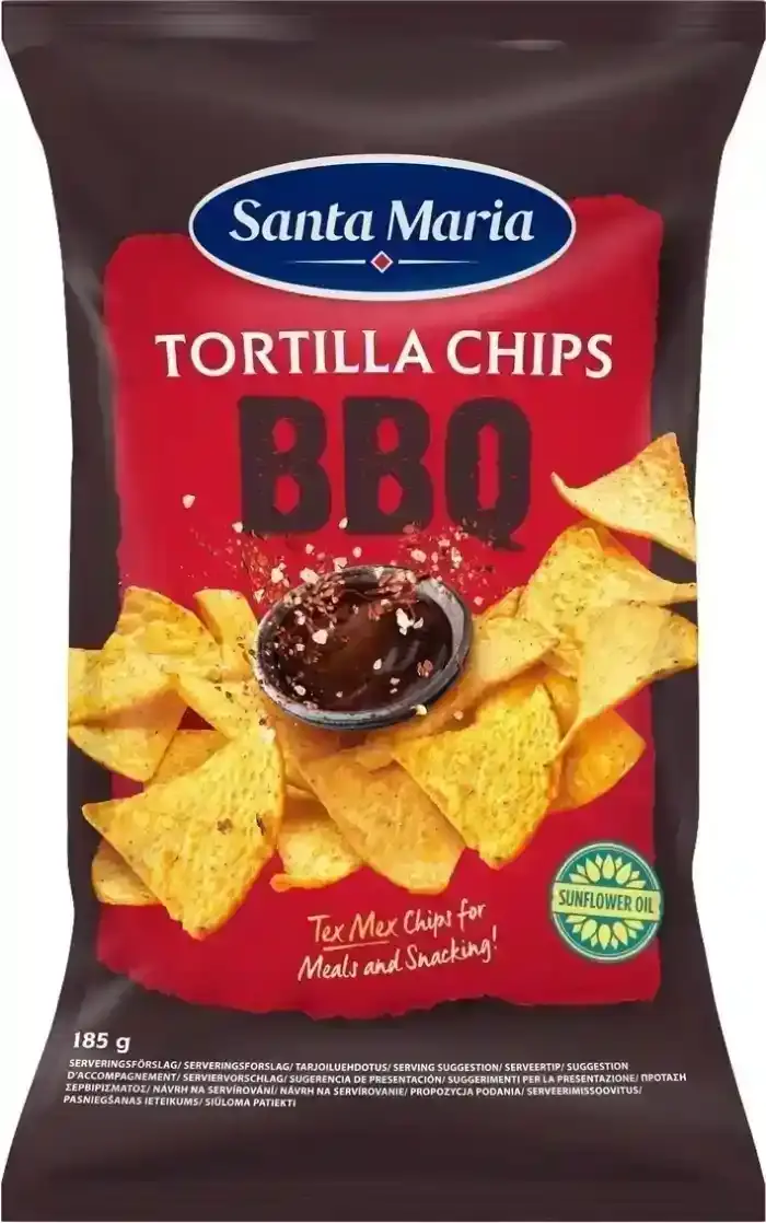 SANTA MARIA BBQ TORTILLA CHIPS 185G
