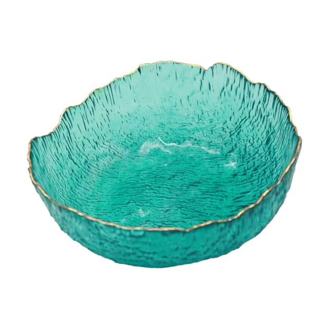 Al Rahal Glass Fruit Bowl 20cm Green 16959-18