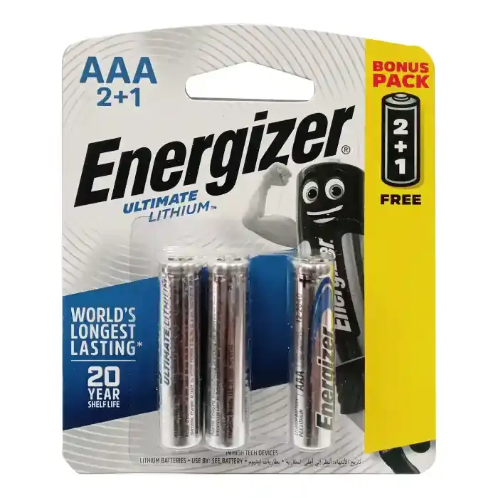 Energizer Ultimate Lithium Battery AA 1.5V×3pcs