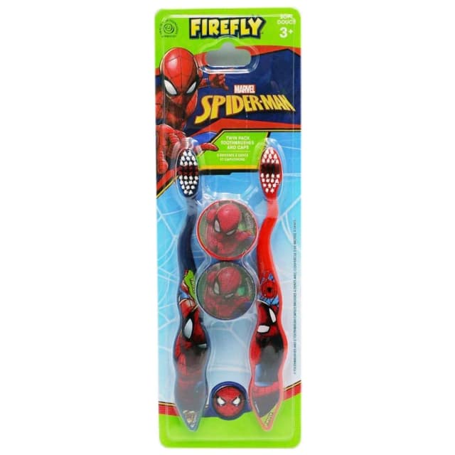Firefly Spider-Man 2 Toothbrushes, Beaker & Toothpaste 75ml