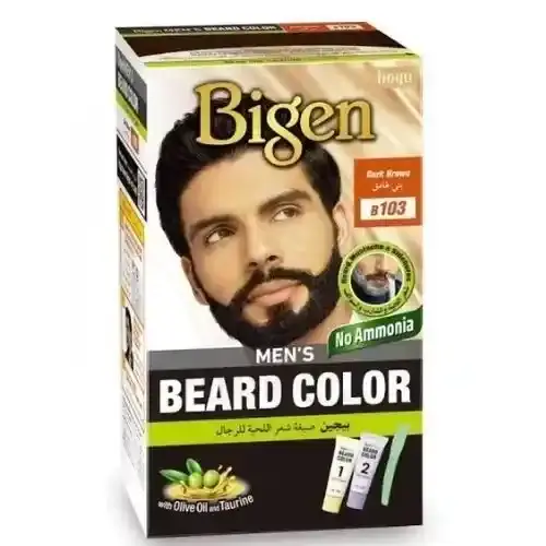 BIGEN MEN BEARD COLOUR-DARK BROWN-40+40GM-103