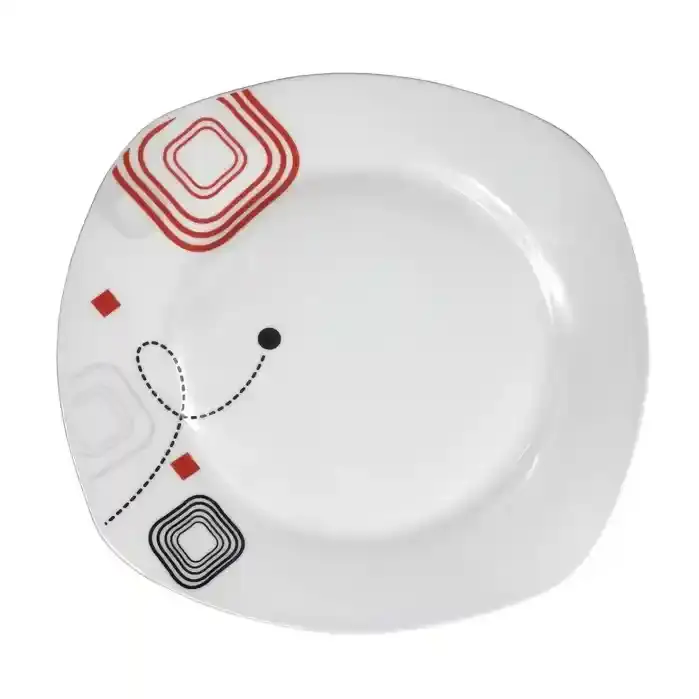 Ceramic Deep Square Plate 22Cm 0020