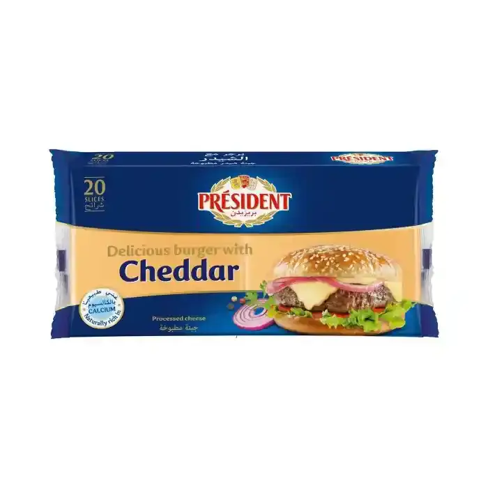 PRES BURGER CHDDAR S CHSE400GM