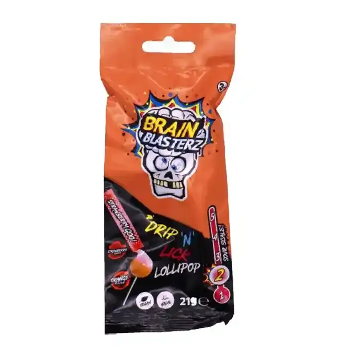 Brain Blasterz Drip N Lick Lollipop, 18g