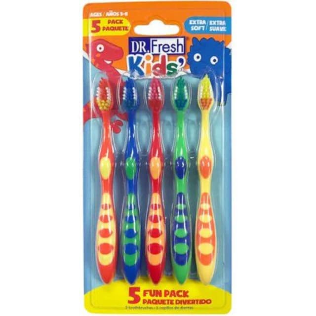 Dr. Fresh Kids Mix Blister Toothbrush 5 Pieces