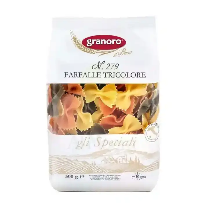 Granoro Pasta Farfalle Tricolore 500G