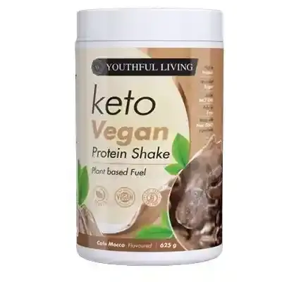 Youthful Living Protein Shake Keto Vegan Café Mocha 625g