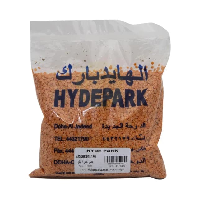 Hydepark Red Lentil 1kg