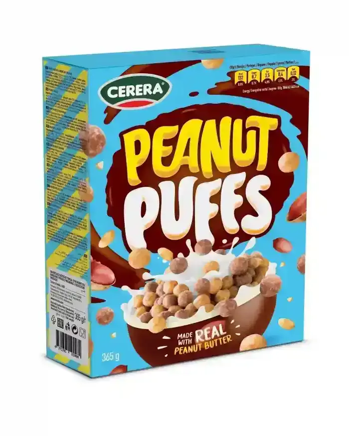 CERERA PEANUT PUFFS PNUT BTR CEREAL 365G