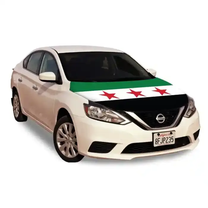 Syria Flag Car Hood Cover 110X130Cm Sml