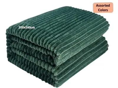 FS Jacquard Blanket 200 x 240cm Assorted