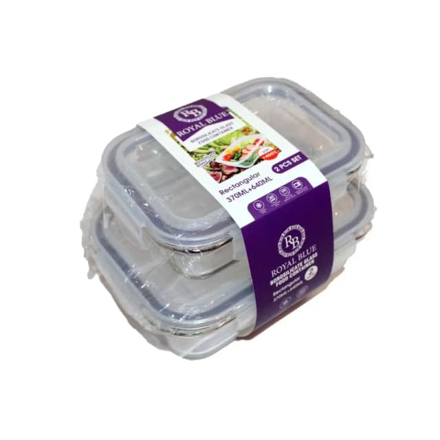 RYBglass Food Container 2 Set 370 + 640ml