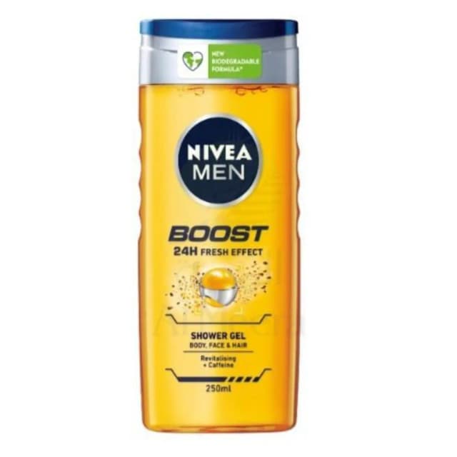 NIVEA SHOWER GEL MEN BOOST 250ML