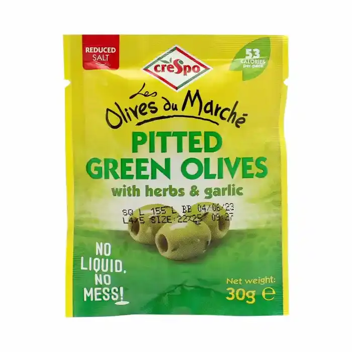 Crespo Green Olives with Herbs&Garlic 30G