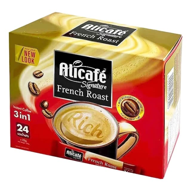 ALICAFE 3IN1 FRENCH ROAST COFFEE 24X22G