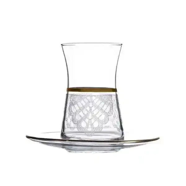 DAJ TEA GLASS with PLATE 12PCS MOOD D-46961