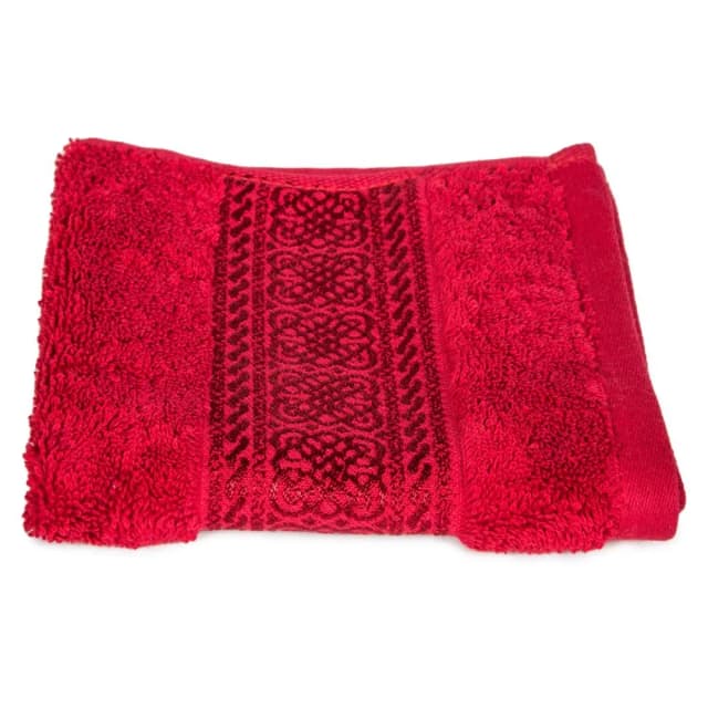 Fieldcrest Bath Sheet Arabesque Burgundy 81 cm x 163 cm