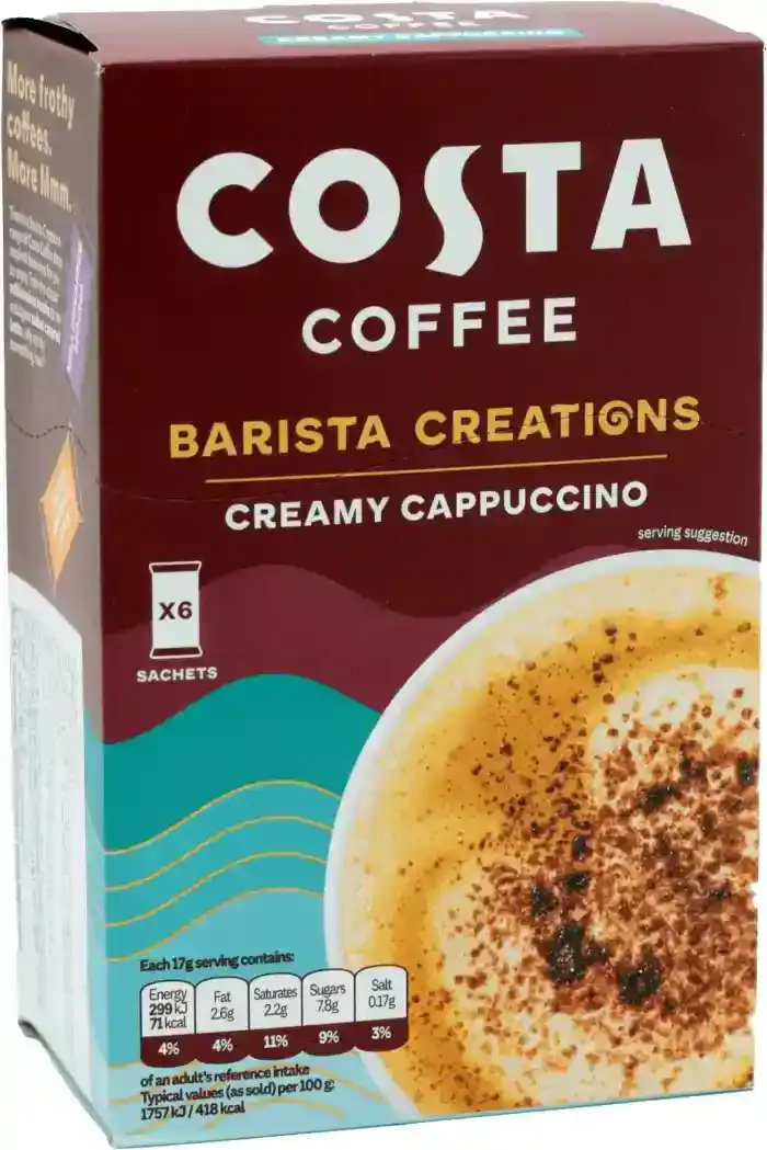 Costa Coffee Creamy Cappuccino 6 x 17g