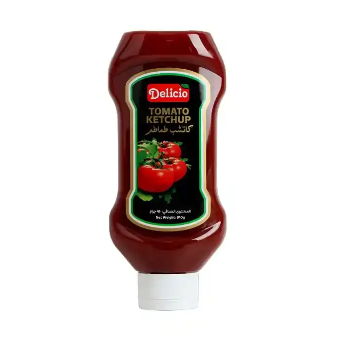 Delicio Tomato Ketchup Top Down 910 g