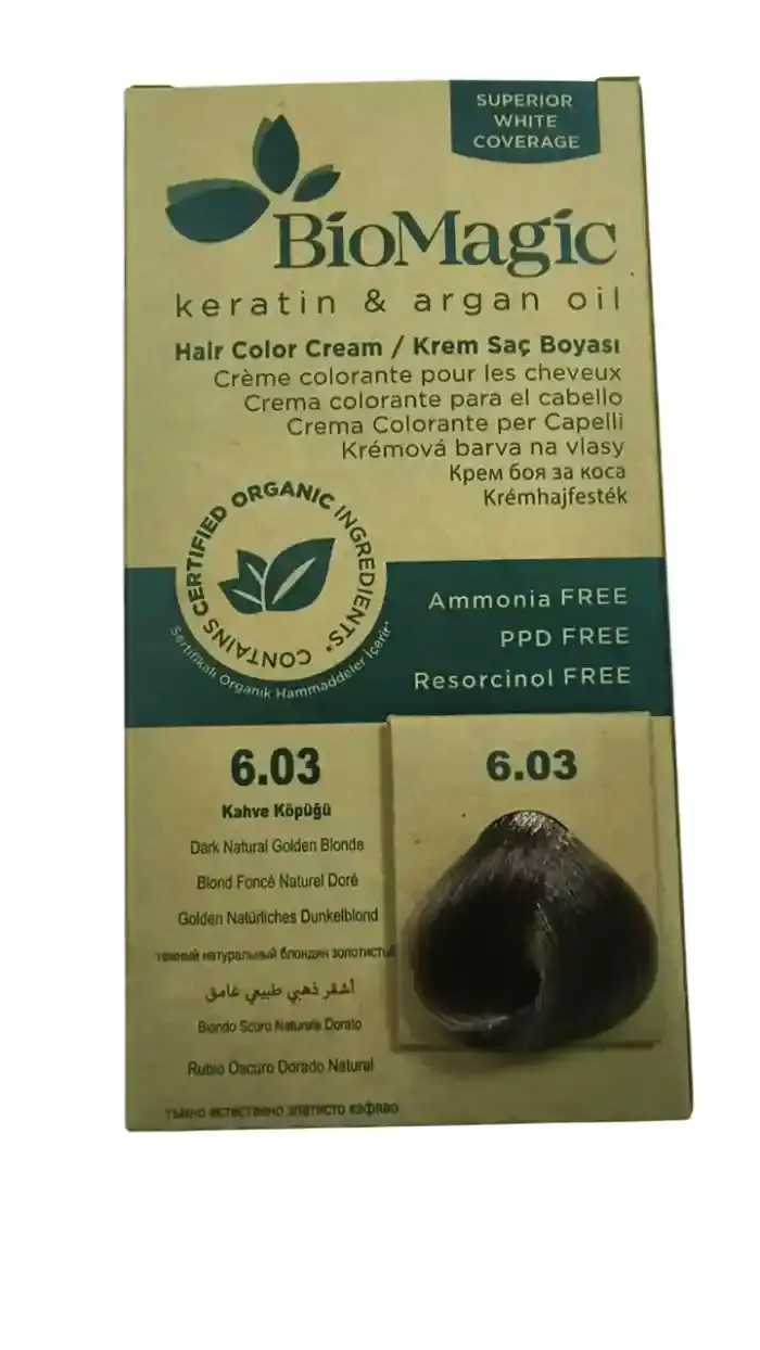BioMagic Hair Color Gold Blonde 6.03 60 ml