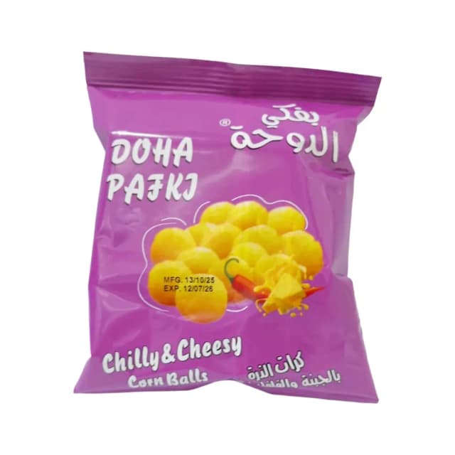 DOHA PAFKI CHILLY&CHEESY CORN BALLS 15G