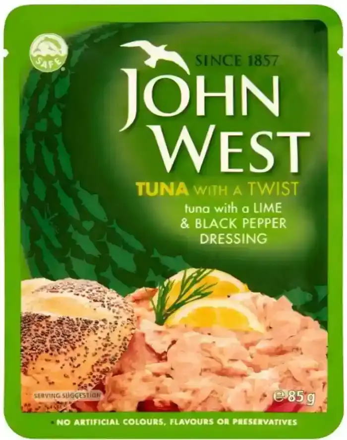 John West Tuna with Lime and Black Pepper Dressing 85g