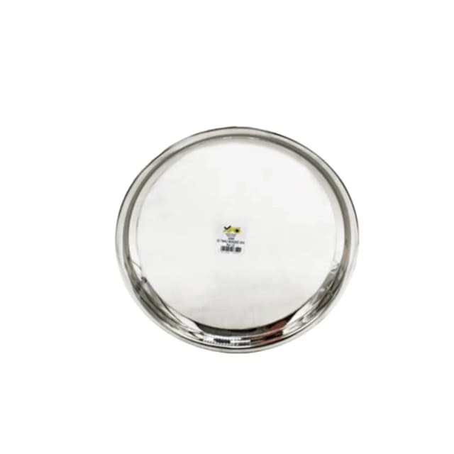 FW Thali Plate Beaded Stainless Steel 22 Gauge 33 cm Model 3342