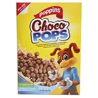 Poppins Choco Pops Chocolate Flavored Toasted Rice & Maize Balls 500g