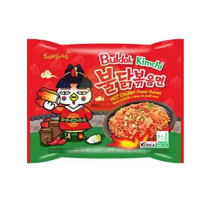 Samyang Buldak Kimchi Hot Chicken Flavor Ramen Stir-Fried Noodles 135g
