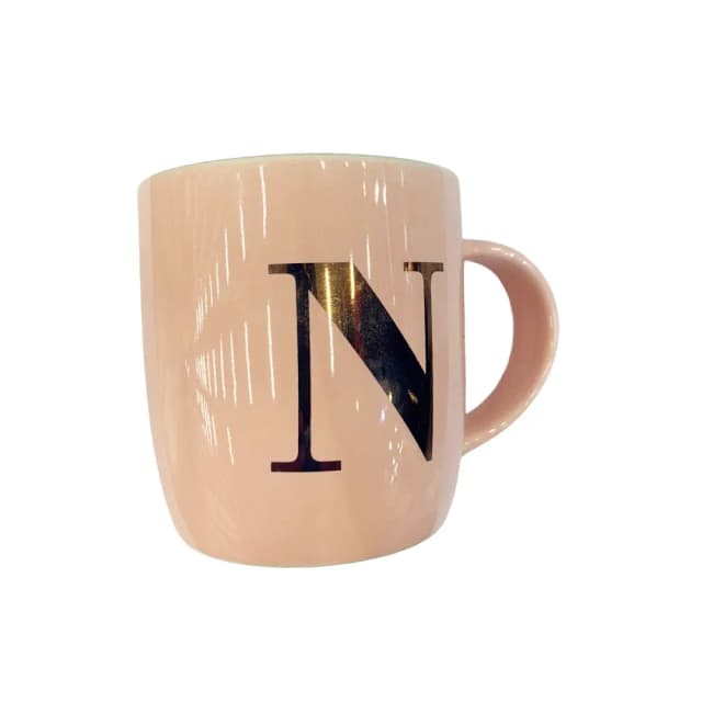 Diveena's Mug 350ml Alphabet Pink