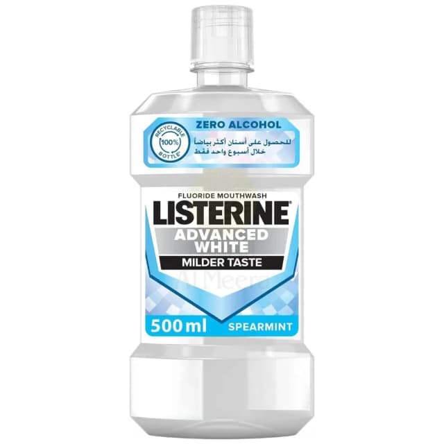 LISTERINE MOUTHWASH ADV WHITE MILDR500ML