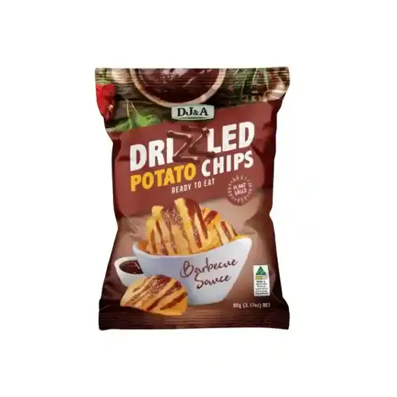DJ&A Chips Drizzled Barbecue Sauce Potato 90 g
