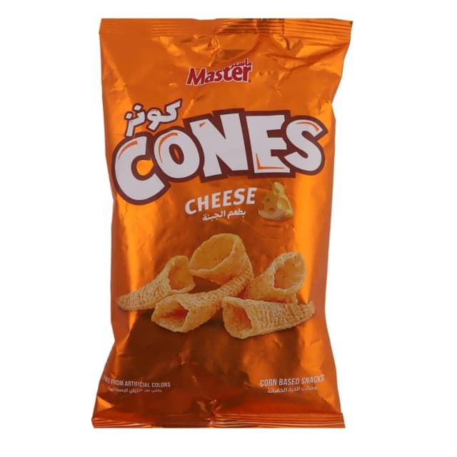 Master Cheese Cones Corn-Based Snacks 60g
