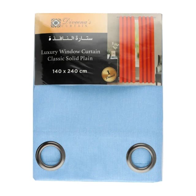 Diveenas Window Curtain Classic Plain 140 cm x 240 cm