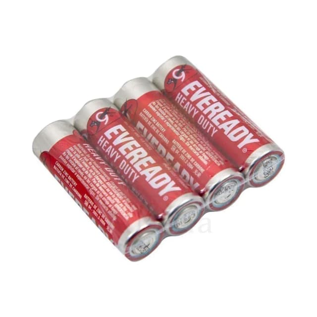 Eveready Battery Heavy Duty AA 4 pc Model 1015SW Red