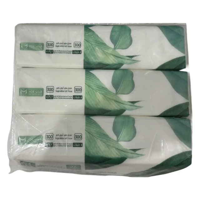 HBD 4-Ply Facial Tissue 75 sheets 3 Pieces