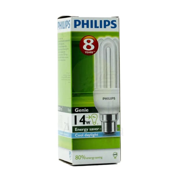 Philips Genie Bulb 14W B22 Energy Saver Cool Daylight