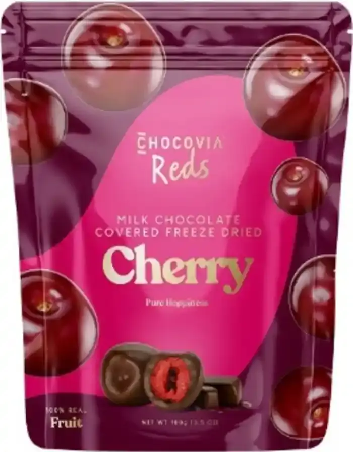 Chocovia Milk Chocolate Reds Cherry 100g