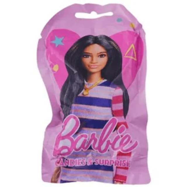 BARBIE SHAPED BAG W/CANDIES&SURPRISE 10G