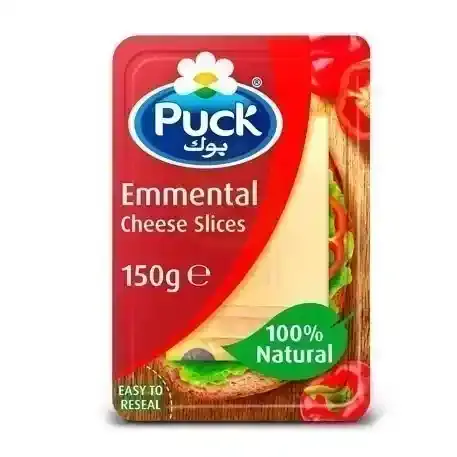 Puck Natural Cheese Slices Emmental 150 G