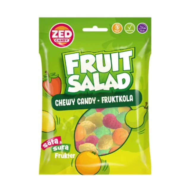 Zed Candy Fruit Salad Fruity & Sour Chewy Candy 106g