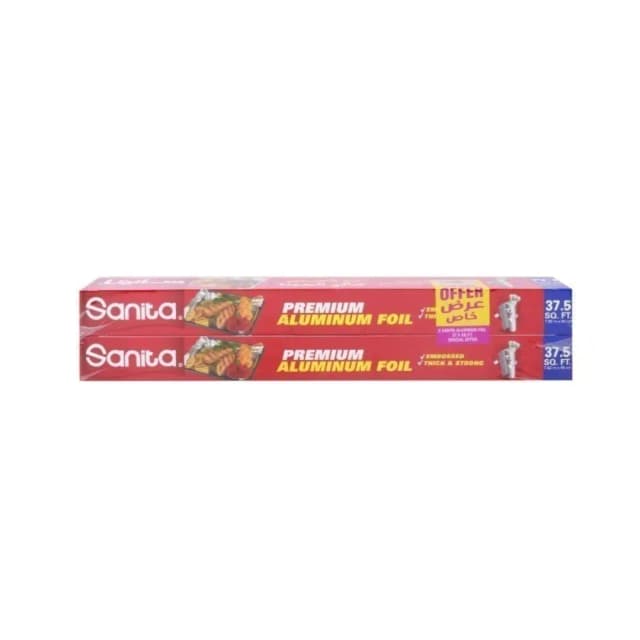 Sanita Aluminum Foil 37.5 sqftx2 Pieces Special Price
