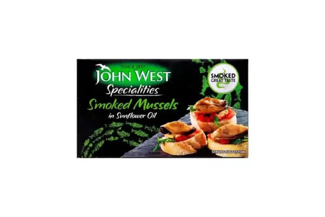 John West Smoked Mussles in Sunflower Oil, 85g