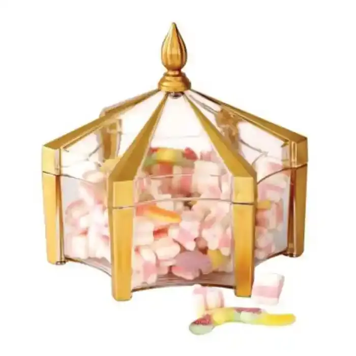 Royalford Eco-Friendly Acrylic Candy Bowl with Lid (14x14cm)- BPA free, 1 Piece