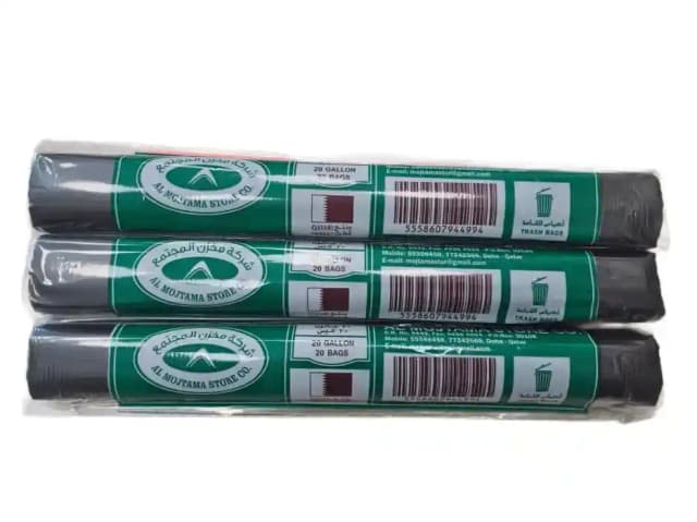 Al Mojtama Trash Bag 20Gallon 3X20Pcs