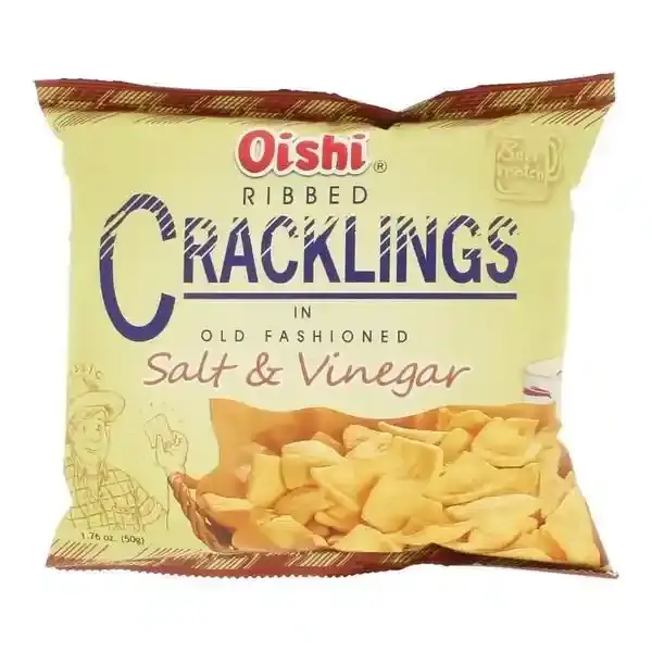 Oishi Cracklings Salt & Vinegar 50g