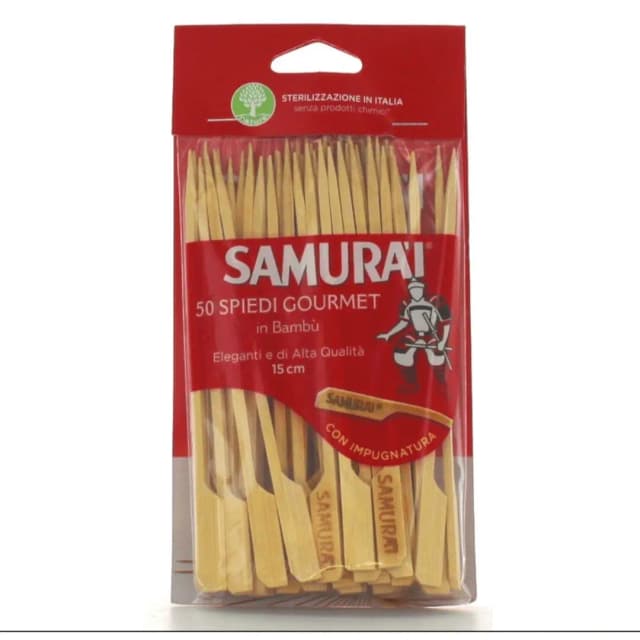 STC Samurai 50 Gourmet Bamboo Skewers 15cm
