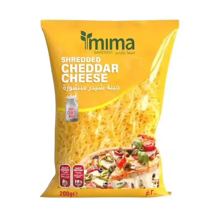 MIMA SHREDDED CHEDDAR 200G