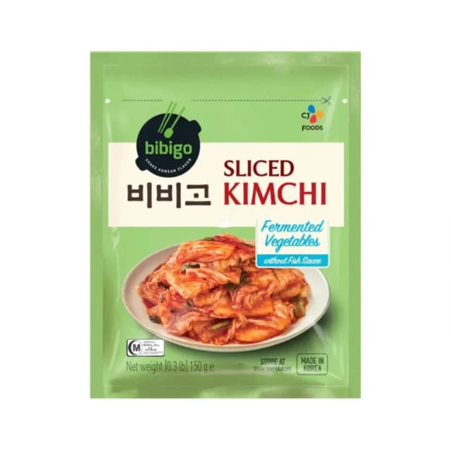 CJ Bibigo Sliced Kimchi Without Fish Sauce 150 g